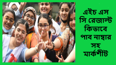 এইচ এস সি রেজাল্ট কিভাবে পাব নাম্বার সহ মার্কশীট